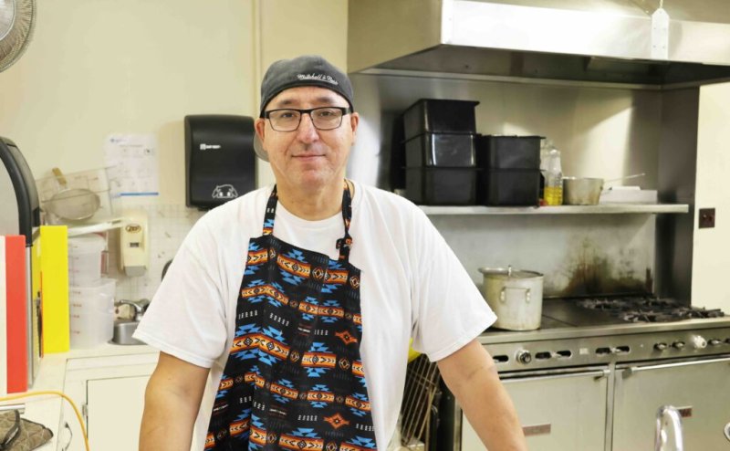 Curtis Cardinal in kitchen