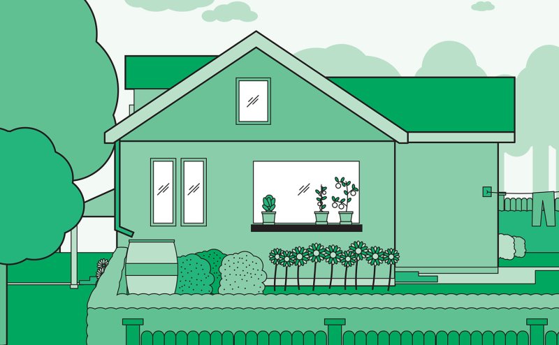 Green side yard image