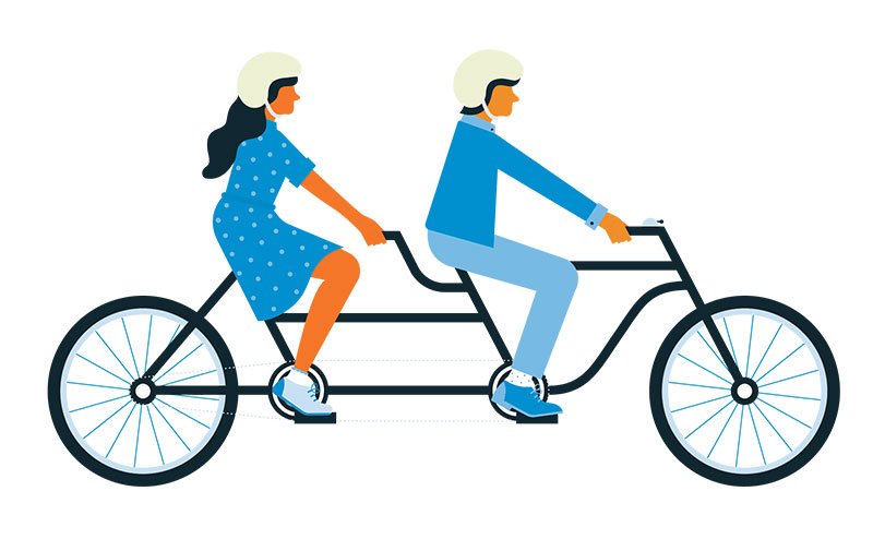 Bike Plan image of tandem bike