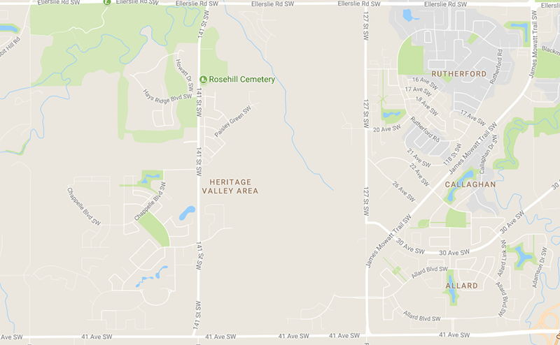 Map showing Heritage Valley Park & Ride 