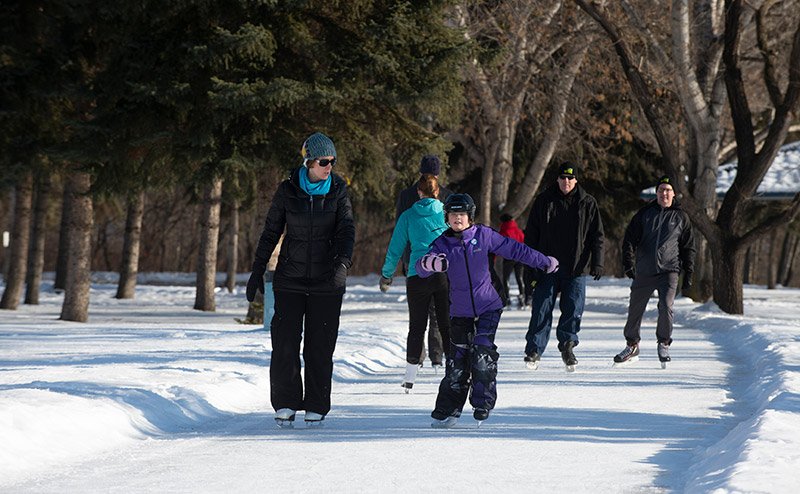 persons ice skating on trial