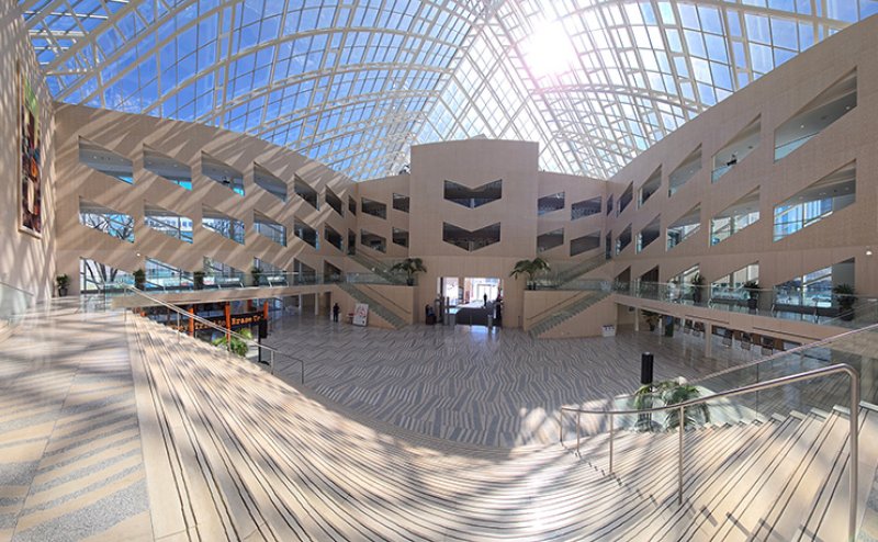 view of inside walls and roof in daylight