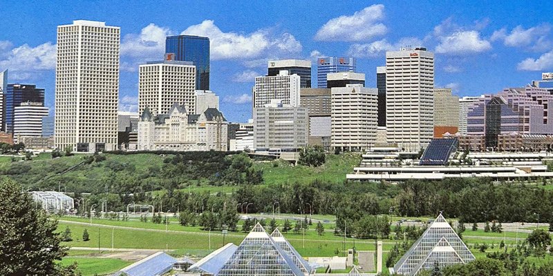 1980s Edmonton skyline