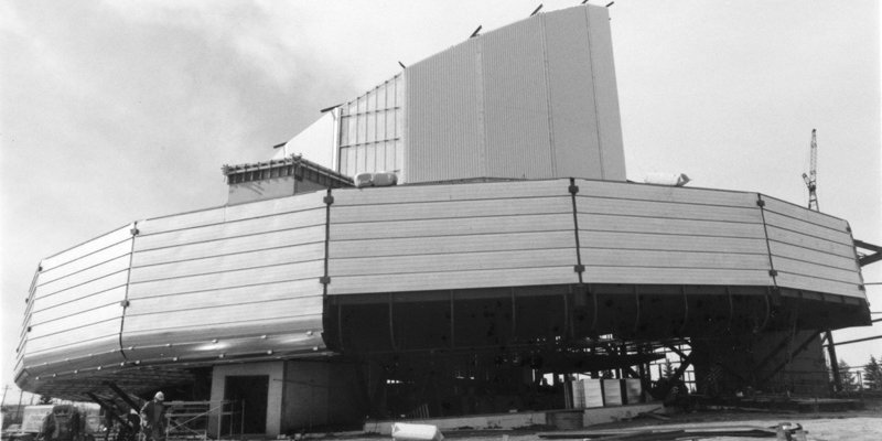 A building under construction.