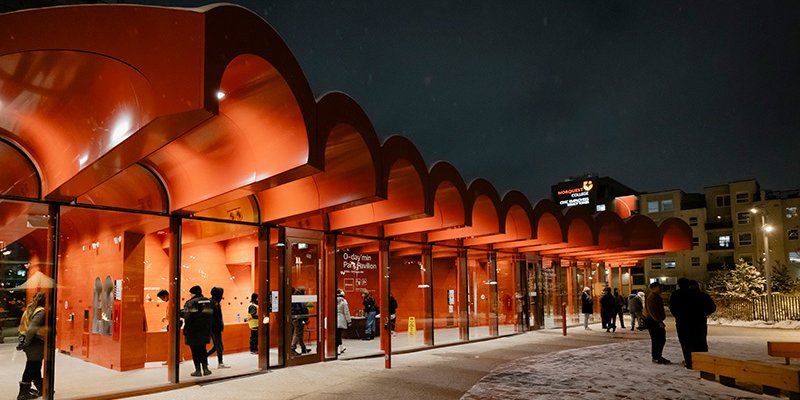 The O-Day'min Park pavillion