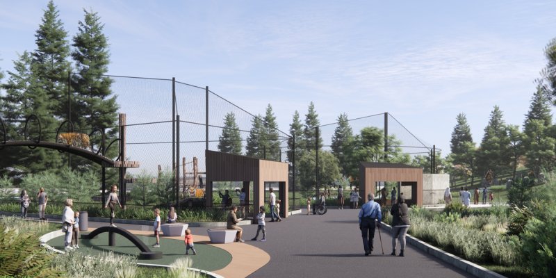 Render: Amur River Taiga Zone; Amur tiger, Amur bear, and Eurasian eagle owl habitats