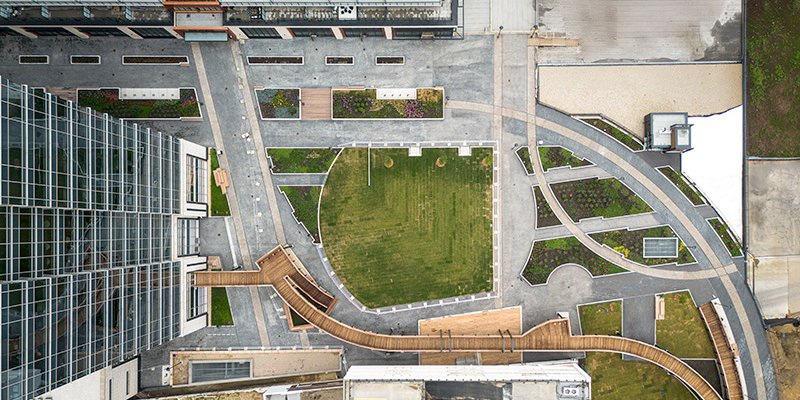 Roundhouse Park architectural rendering - overhead view