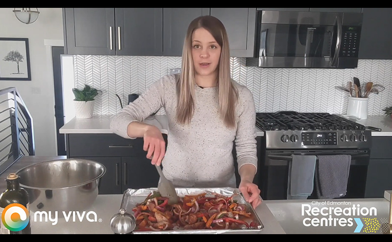 February - Sheet Pan Chicken Fajitas